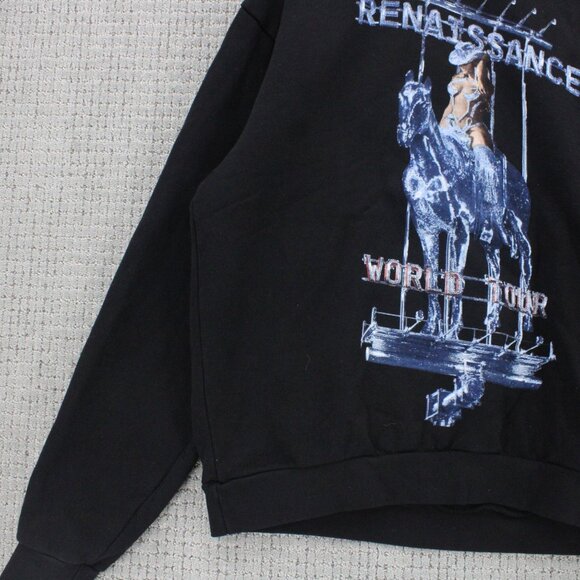 Beyonce Sweatshirt Unisex Large L Black Pullover Renaissance World Tour Concert - Picture 4 of 11